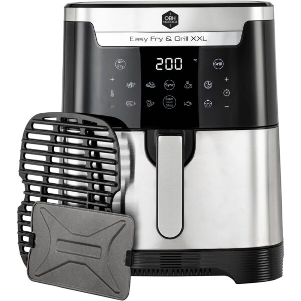 OBH Nordica Airfryer Easy Fry & Grill XXL 2in1 Silver